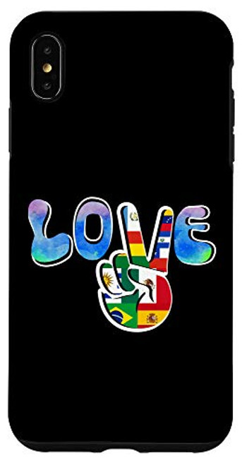 iPhone XS Max National Hispanic Heritage Month Love Latino Countries Flags Case iPhone XS Max National Hispanic Heritage Month Love Latino Countries Flags Case