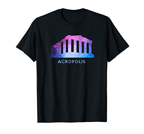 Parthenon Acropolis Of Athens Greece Sights Digital Art T-Shirt