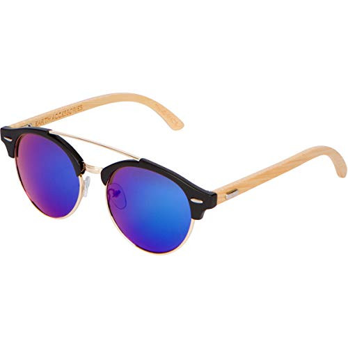 Bamboo Wood Sunglasses for Men and Women  Retro Round Wooden Sunglasses