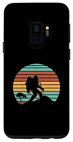Galaxy S9 Retro Hiking Bigfoot Believer Outdoor Nature Hiker Vintage Case