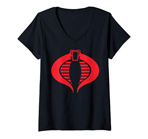Womens G-I- Joe Cobra Logo V-Neck T-Shirt Womens G-I- Joe Cobra Logo V-Neck T-Shirt