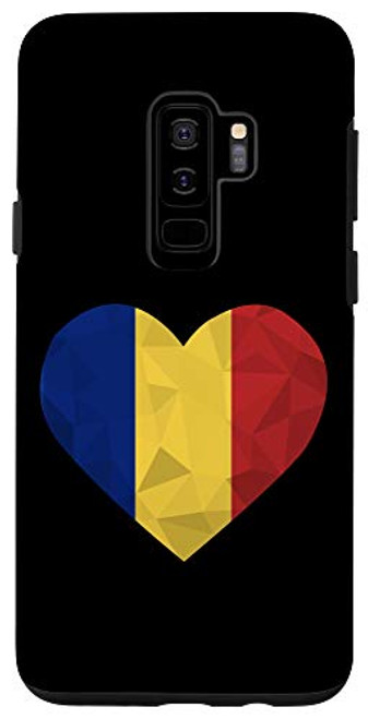 Galaxy S9- I Love Romania Flag Heart Low Poly Romanian Travel Vacation Case Galaxy S9- I Love Romania Flag Heart Low Poly Romanian Travel Vacation Case
