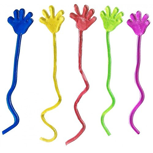 Rhode Island Novelty Glitter Sticky Hands, 12-Pack