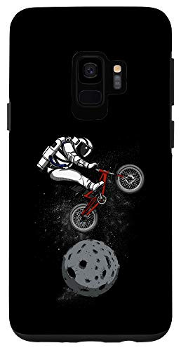 Galaxy S9 Space Astronaut Riding Bicycle Cosmic Bike Cycling Jump Case