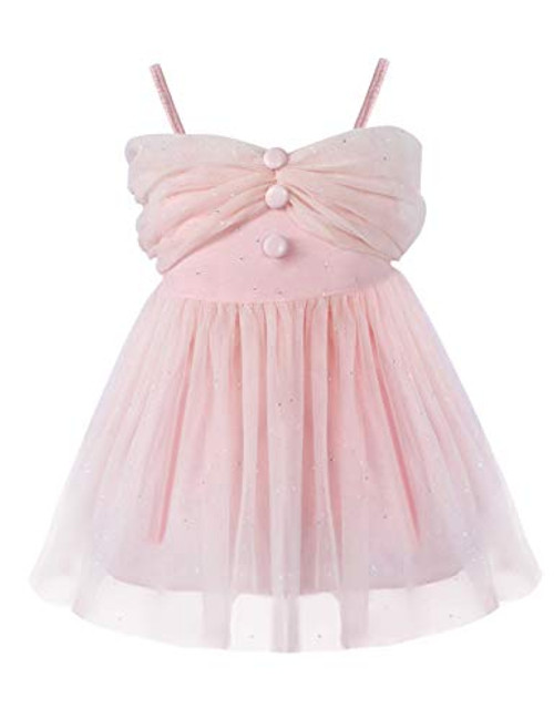 Toddler Girls Sequin Tulle Flower Girl Dress Strap Wedding Tutu Princess Dress Pink 5t Toddler Girls Sequin Tulle Flower Girl Dress Strap Wedding Tutu Princess Dress Pink 5t