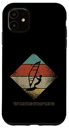 iPhone 11 Retro Windsurfer 1960s 1970s Style Windsurfing Case