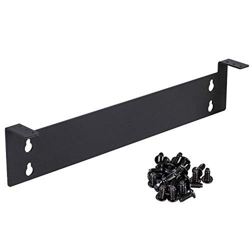 Kenuco 4U 19 Inch Steel Onepiece Vertical Rack and Wall Mountable Server Rack Mount Black -Black-3U-