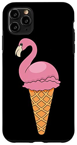 iPhone 11 Pro Max Summer Flamingo Ice Cream - Hip Flamingo Lovers Gift Case