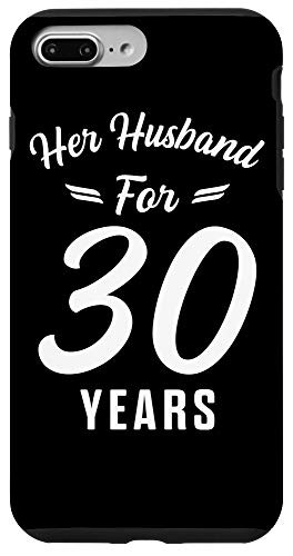 iPhone 7 Plus-8 Plus 30th 30 year Wedding Anniversary Gift In Love Husband Wife Case