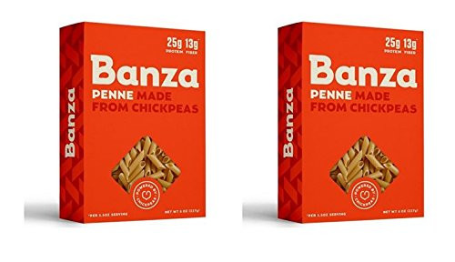 Banza Chickpea Penne Pasta  8 Ounce -Pack of 2-