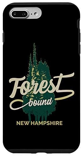 iPhone 7 Plus-8 Plus New Hampshire Forest Bound Vintage Outdoors Camping Souvenir Case