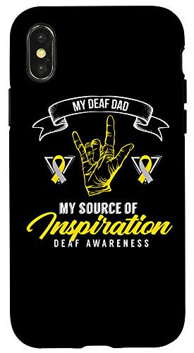 iPhone X-XS Deaf Awareness Mom Deafness Hearing Loss Warrior Case