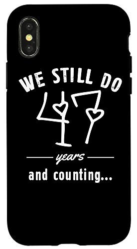 iPhone X-XS 47th Wedding Anniversary Couple Matching Funny Marriage Day Case