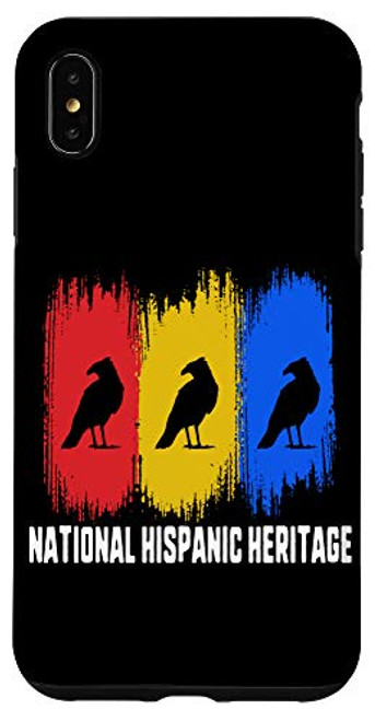 iPhone XS Max National Hispanic Heritage Month Caracara Bird Latino Flag Case iPhone XS Max National Hispanic Heritage Month Caracara Bird Latino Flag Case