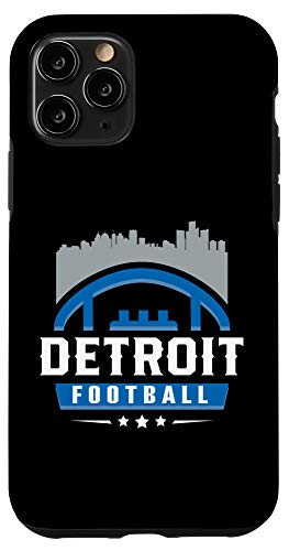 iPhone 11 Pro Classic Detroit Football Stars City Skyline Case