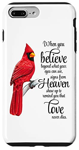 iPhone 7 Plus-8 Plus Cardinal Red Bird Sign from Heaven Angel Case