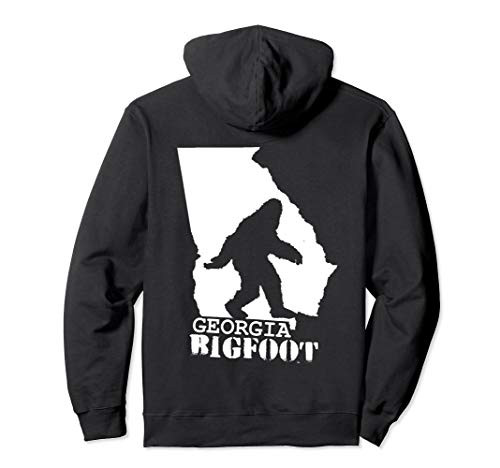 Georgia Bigfoot State Map Sasquatch Monster Wood Booger Tee Pullover Hoodie