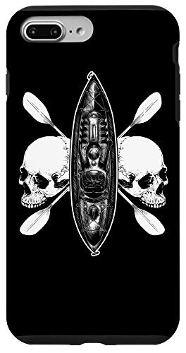 iPhone 7 Plus-8 Plus Kayak Kayaker Kayaking Canoe Paddle Paddling Skull Boat Gift Case