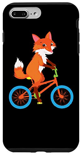 iPhone 7 Plus-8 Plus Fox Riding Bike - Cool Wild Animal Lovers Funny Gift Case