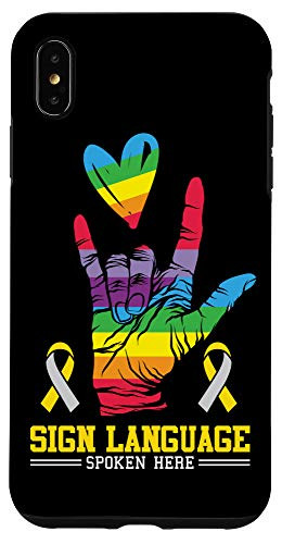 iPhone XS Max Deaf Awareness Language Life Deafness Hearing Loss Warrior Case