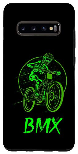 Galaxy S10- Skeleton on BMX Bike - Bicycle Fan Gift Case