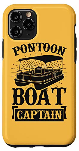 iPhone 11 Pro Pontoon Boat Captain Funny Gift Case