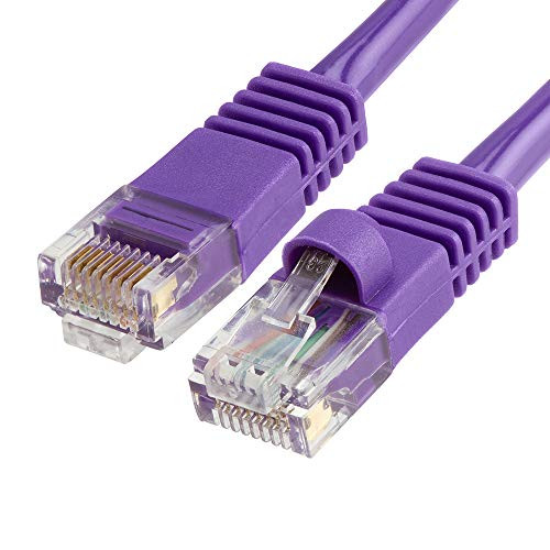 Cmple - RJ45 CAT5 CAT5E ETHERNET LAN NETWORK CABLE - 1.5 FT Purple