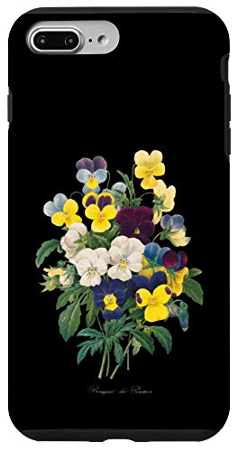 iPhone 7 Plus-8 Plus Pierre Joseph Redoute Pansy Pansies Paint Flower Gardener Case