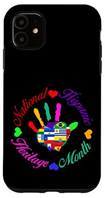 iPhone 11 National Hispanic Heritage Month Love Latino Countries Flags Case iPhone 11 National Hispanic Heritage Month Love Latino Countries Flags Case