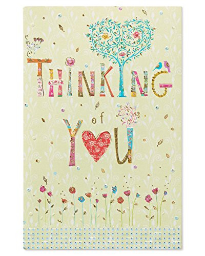 American Greetings Floral Thinking of You Card with Foil (6096174)