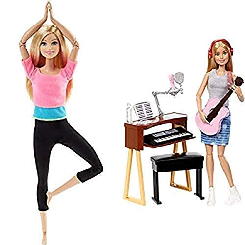 Barbie Made to Move Doll -Amazon Exclusive- AND Barbie Musician Doll and Playset Barbie Made to Move Doll -Amazon Exclusive- AND Barbie Musician Doll and Playset