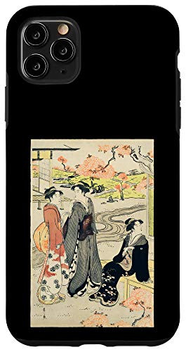 iPhone 11 Pro Max Japanese Cherry Blossom Japanese Woodblock Art Print Case