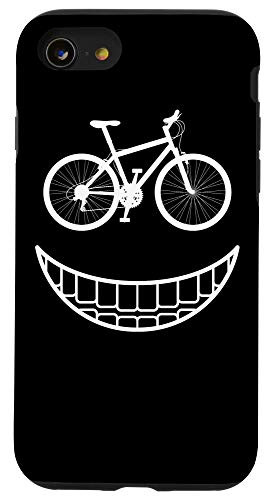 iPhone SE -2020- - 7 - 8 Bike Smiley Face Funny MTB Cycling Case