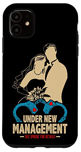 iPhone 11 Under New Management Wedding Gift For Couple Married Mrs Mr Case