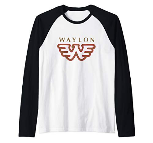 Waylon Jennings - Flying W Logo - Official Merchandise Raglan Baseball Tee