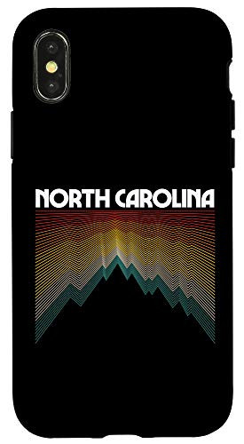 iPhone X-XS North Carolina Vintage Mountain Outdoors Hiking Souvenir Case