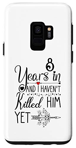Galaxy S9 8th Wedding Anniversary Gift for Her 8 Years of Marriage Case