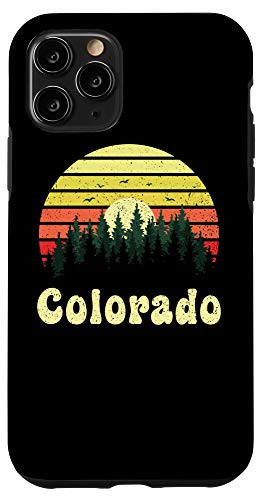 iPhone 11 Pro Vintage Colorado Sunset Woods Outdoors Souvenir Case