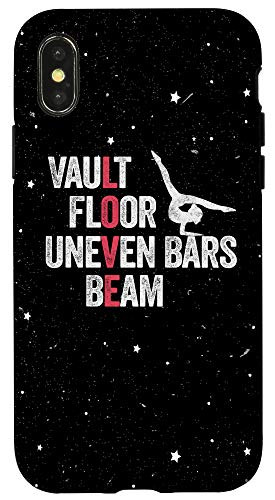 iPhone X-XS Vault Floor Uneven Bars Beam Gymnastics Gymnast Gift Case