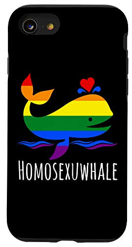 iPhone SE -2020- - 7 - 8 LGBT Gay Lesbian Homosexuwhale Funny Pride Pride Month Case