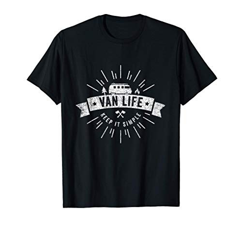 Van Life Clothing Retro Vintage Camper Van Vanlife T-Shirt