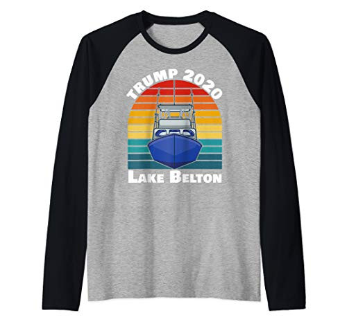Lake Belton Boat Parade Raglan Baseball Tee