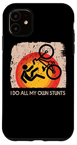 iPhone 11 Mountain Bike I Do My Own Stunts Case