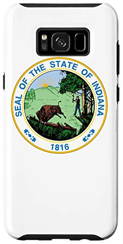 Galaxy S8- State of Indiana Seal Flag - I Love my Home Country Case