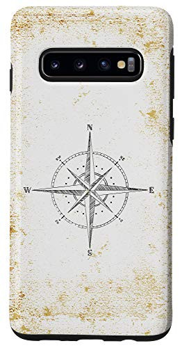 Galaxy S10 Compass Rose Sailboat Captain Nautical Case
