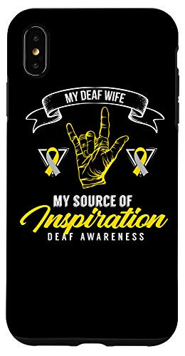 iPhone XS Max Deaf Awareness Wife Deafness Hearing Loss Warrior Case