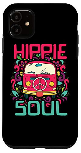 iPhone 11 Hippie Soul Colorful Peace Van Case