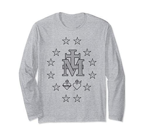 Miraculous Medal Our Lady Mary Catholic Sacred Heart Gift G Long Sleeve T-Shirt Miraculous Medal Our Lady Mary Catholic Sacred Heart Gift G Long Sleeve T-Shirt