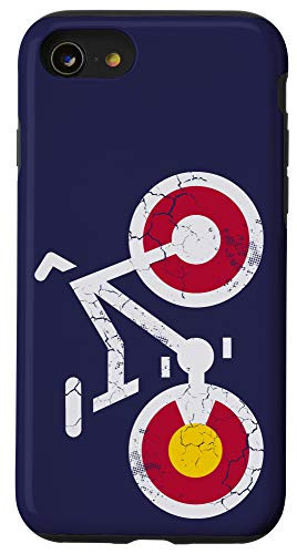 iPhone SE -2020- - 7 - 8 Colorado Flag Bike Cycling Mountain Biking Gift Case