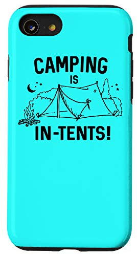 iPhone SE -2020- - 7 - 8 Funny Camping in Tents Outdoors Road Trip Hike Novelty Gift Case